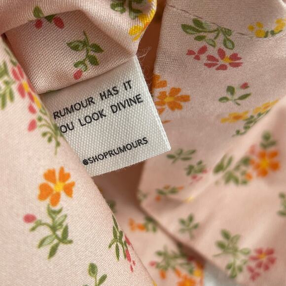 RUMOURS Size Medium Cottagecore Milkmaid Corsette Prairie Garden Lace Floral - Picture 6 of 15